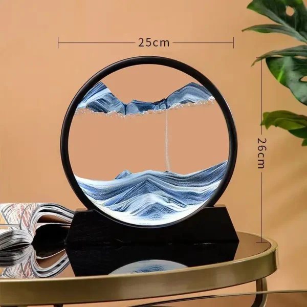 Ampulheta com Movimento Liquido em 3D