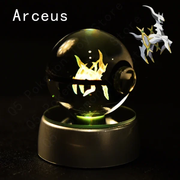 Coleção Pokémon em 3D de Bolas Iluminadas