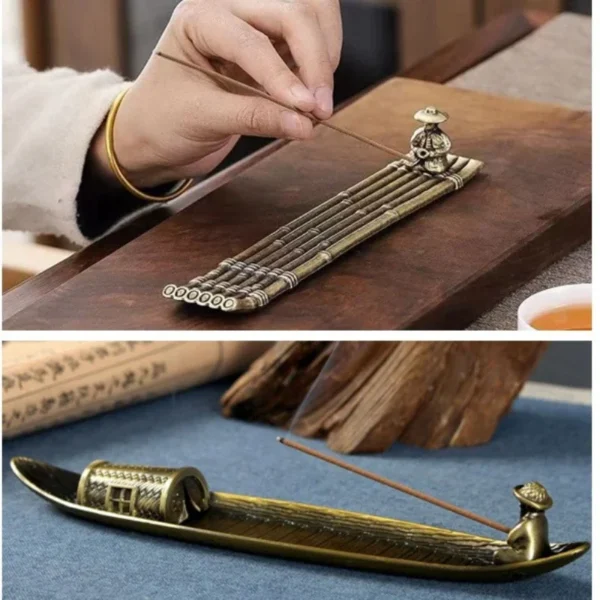Porta Incenso Pescadores Japoneses