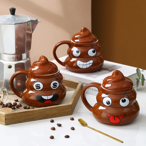 Xícara Poop em Cerâmica