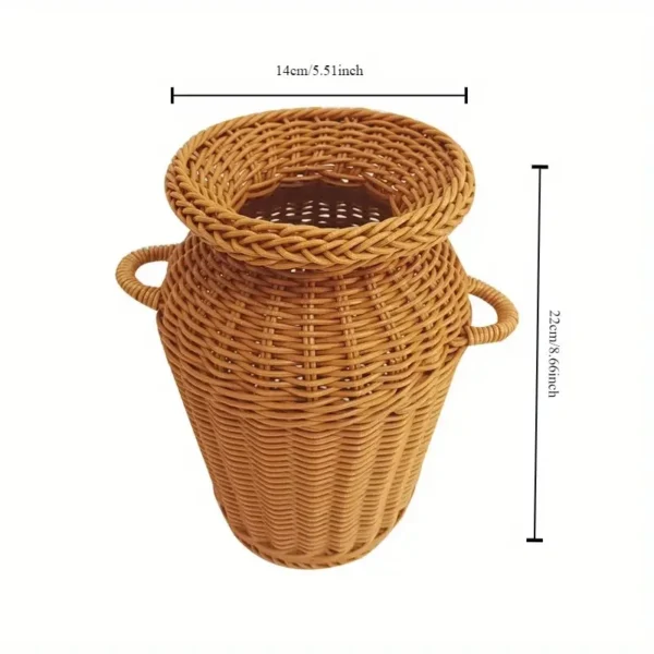 Vaso de Vime para Arranjos