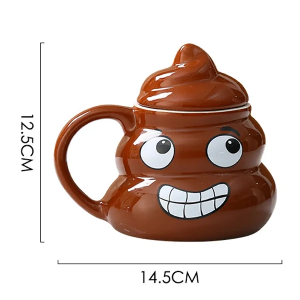 Xícara Poop em Cerâmica