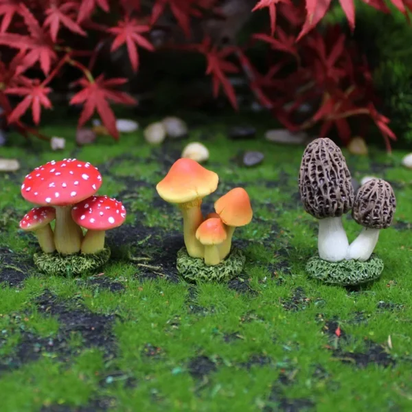 Enfeites de Cogumelos para Jardim