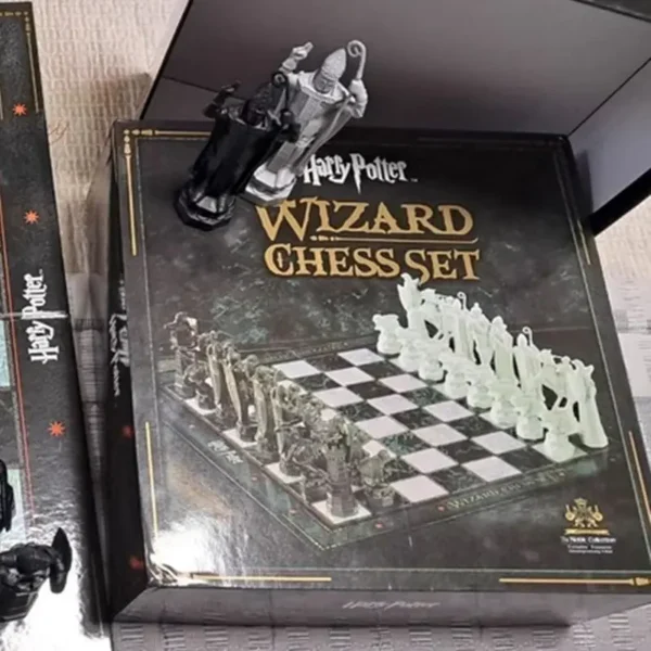 Tabuleiro de Xadrez com Peças do Harry Potter
