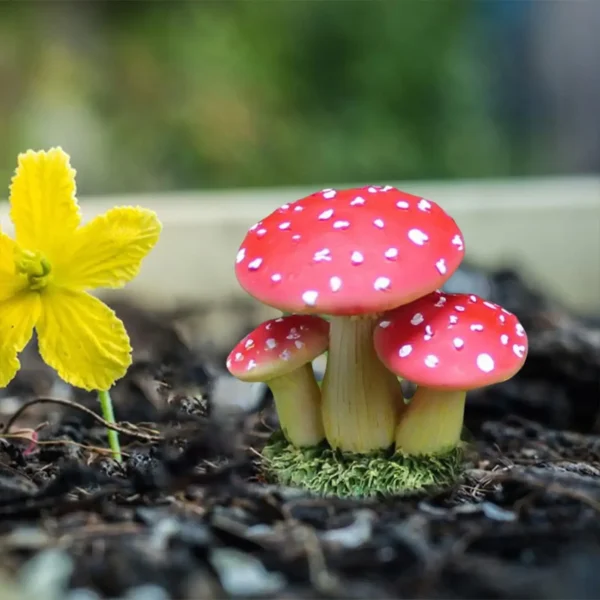 Enfeites de Cogumelos para Jardim