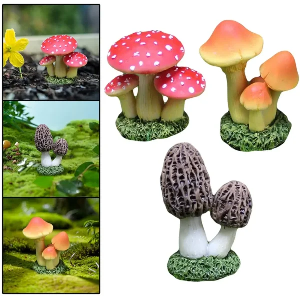 Enfeites de Cogumelos para Jardim