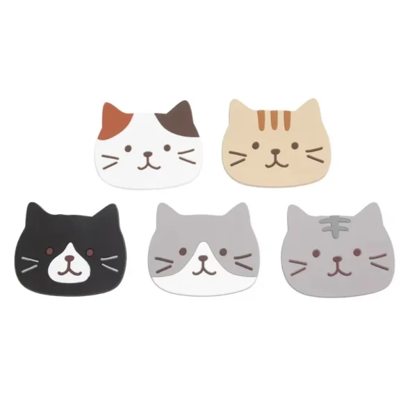 Porta Copos de Gatinho em Silicone
