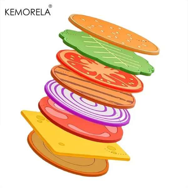 Porta Copos Hambúrguer em Silicone