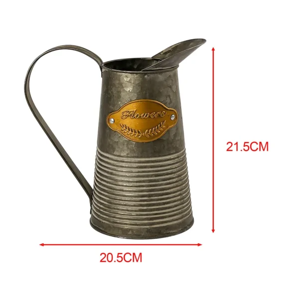Vaso Bule Rústico em Metal